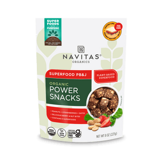 Navitas Organics Superfood PB&J Power Snacks 8oz. front of pack