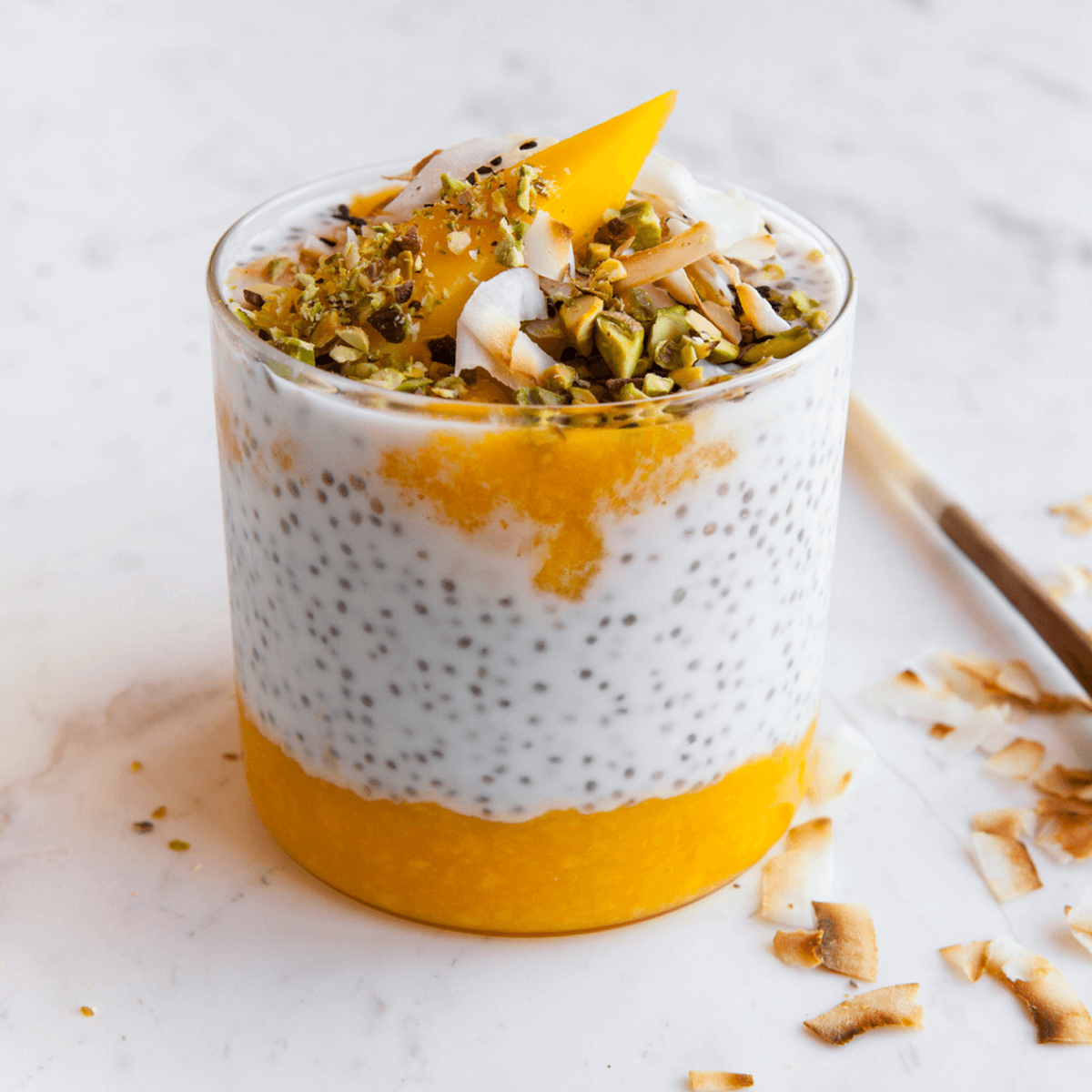 Chia Seed Plant-Powered Breakfast with Fruit & Nuts