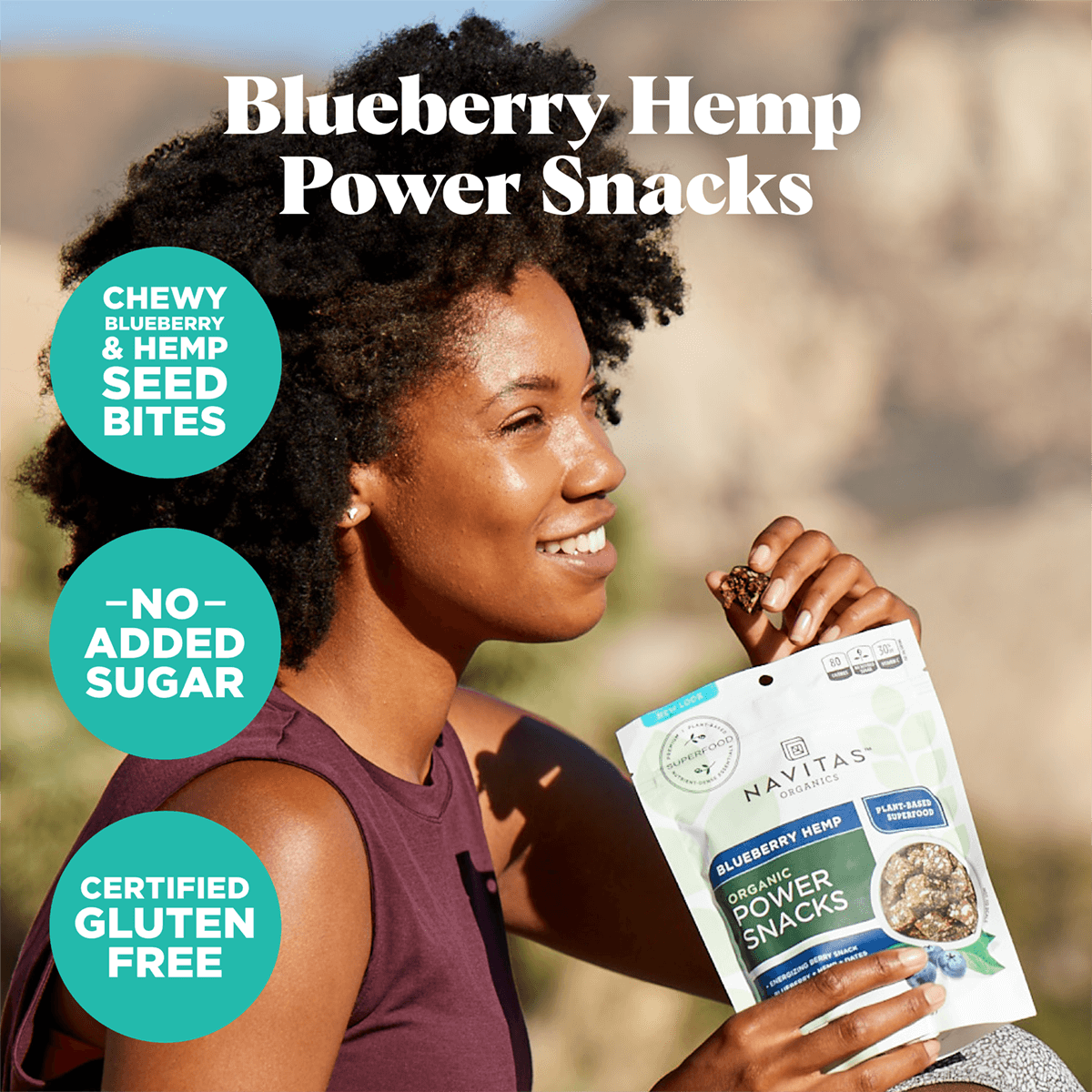 Power Snacks Blueberry Hemp