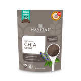 Navitas Organics Chia Seeds 16 oz. back of bag